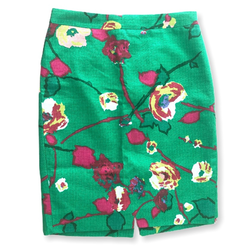 NEW | J. Crew | floral pencil skirt | 0